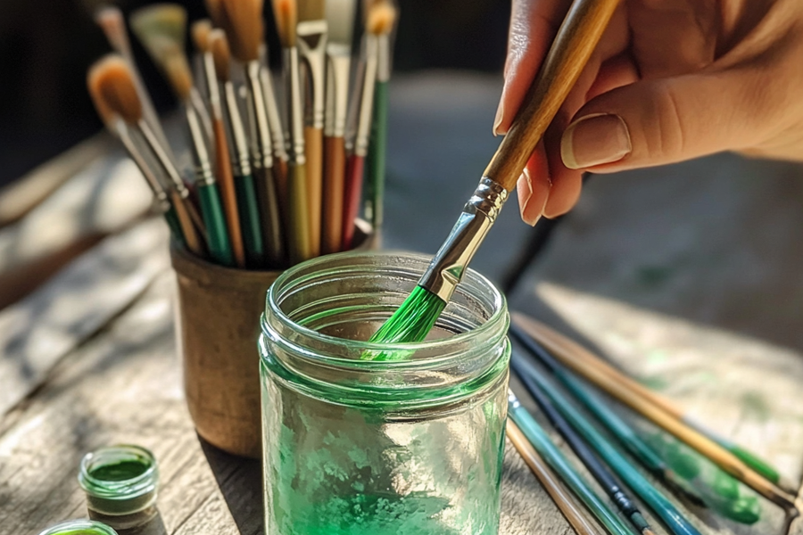 Synthetic Acrylic Paint Brushes