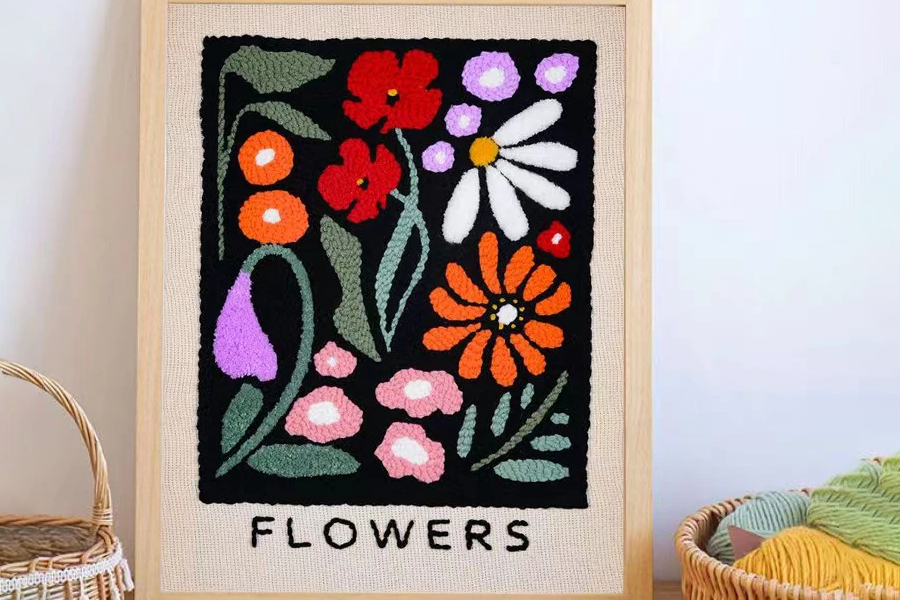 Artistic Flower Embroidery Set