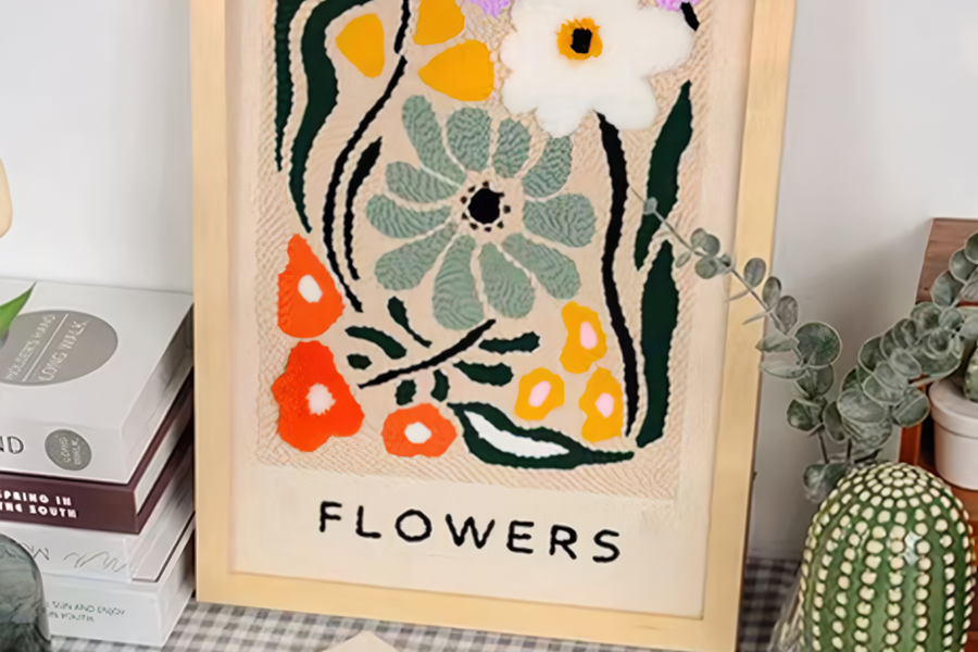 DIY Floral Embroidery Kit